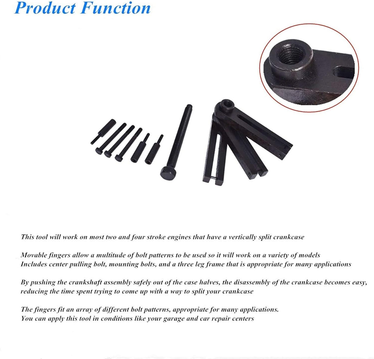 Crank Case Splitter Separator Puller Tool Set Pack of 2 X2449