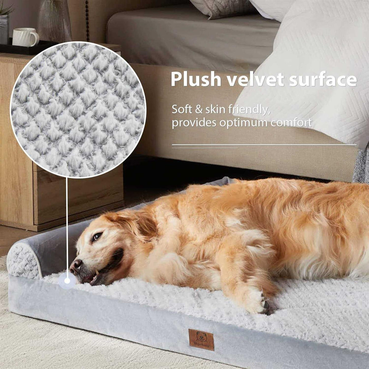 Orthopedic Sofa Dog Bed with Removable Waterproof Cover Y1873