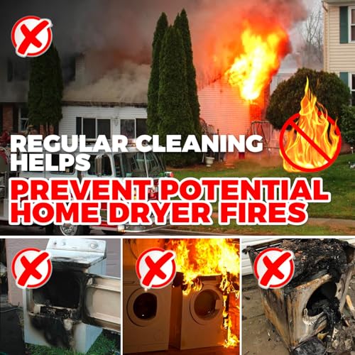 30 Feet Dryer Vent Cleaner Kit Flexible Lint Brush R420