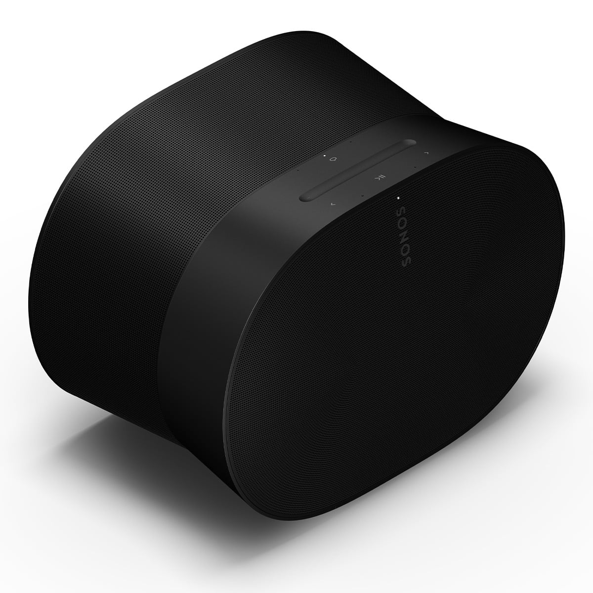 Black Wireless Soundbar, Subwoofer, and Pair of Smart Speakers X6820