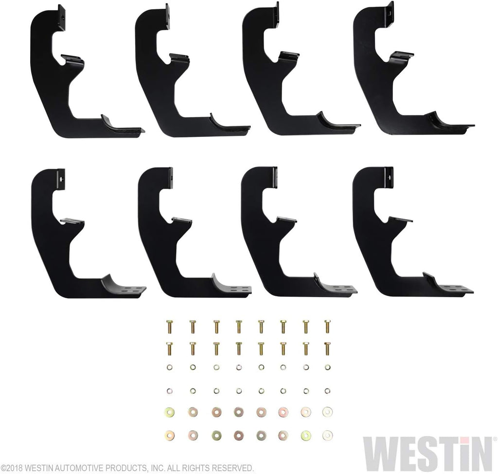 Black 3 inch Nerf Step Bar Mount Kit Pack of 2 K80729
