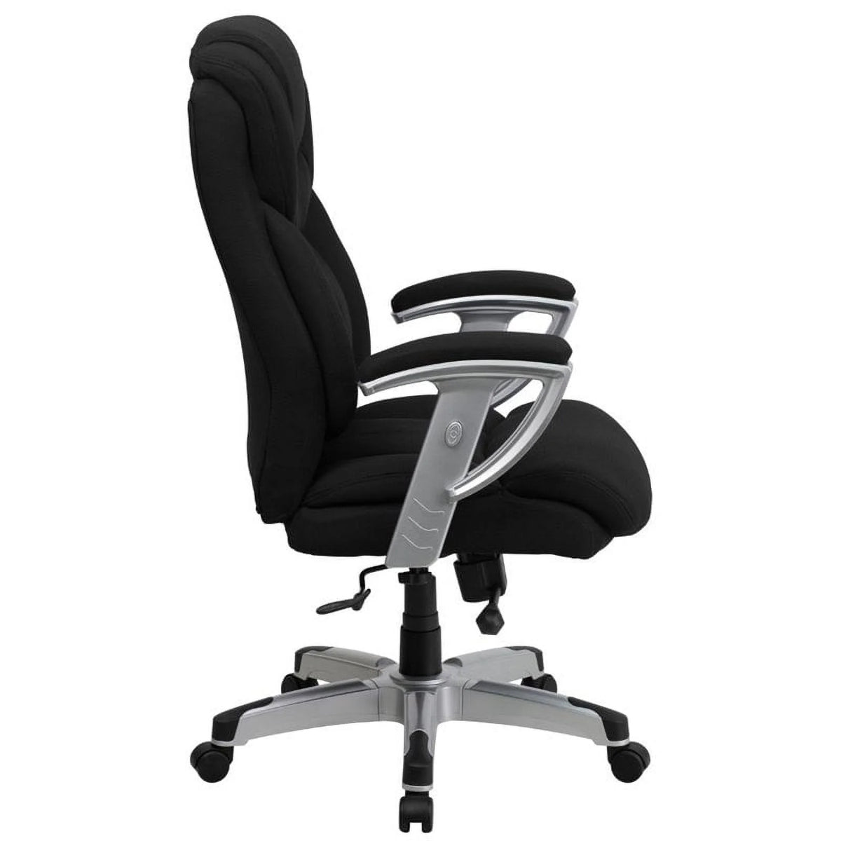 Black Fabric Office Chair with Arms U914420