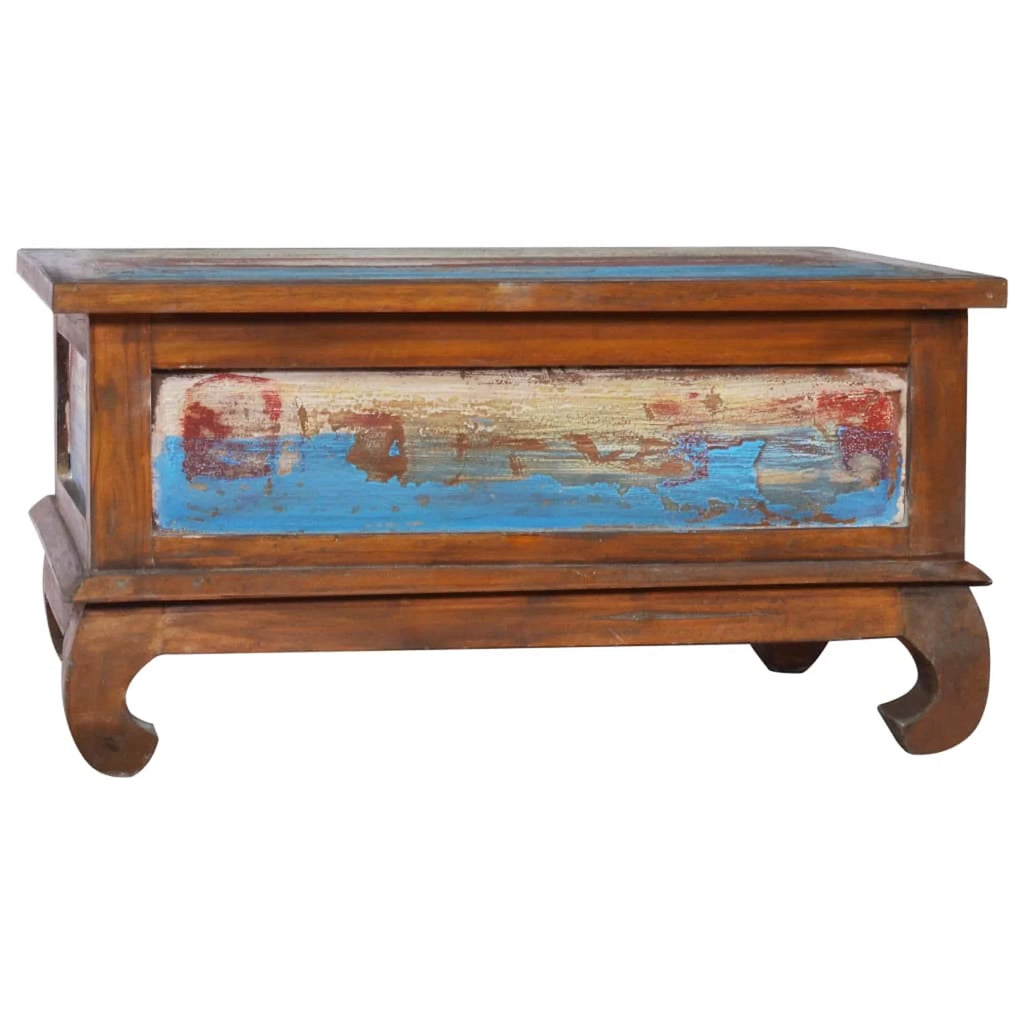 Coffee Table with Storage Drawer Reclaimed Teak Wood G274785