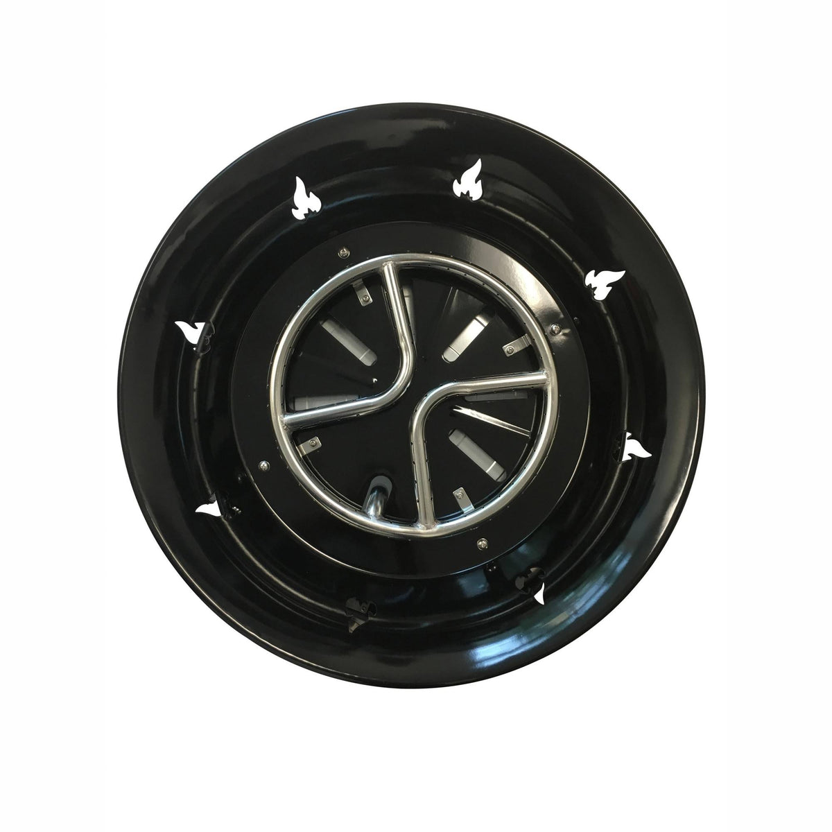 21 Inch Steel Portable Propane Fire Pit with Cover and Carry Kit K154861