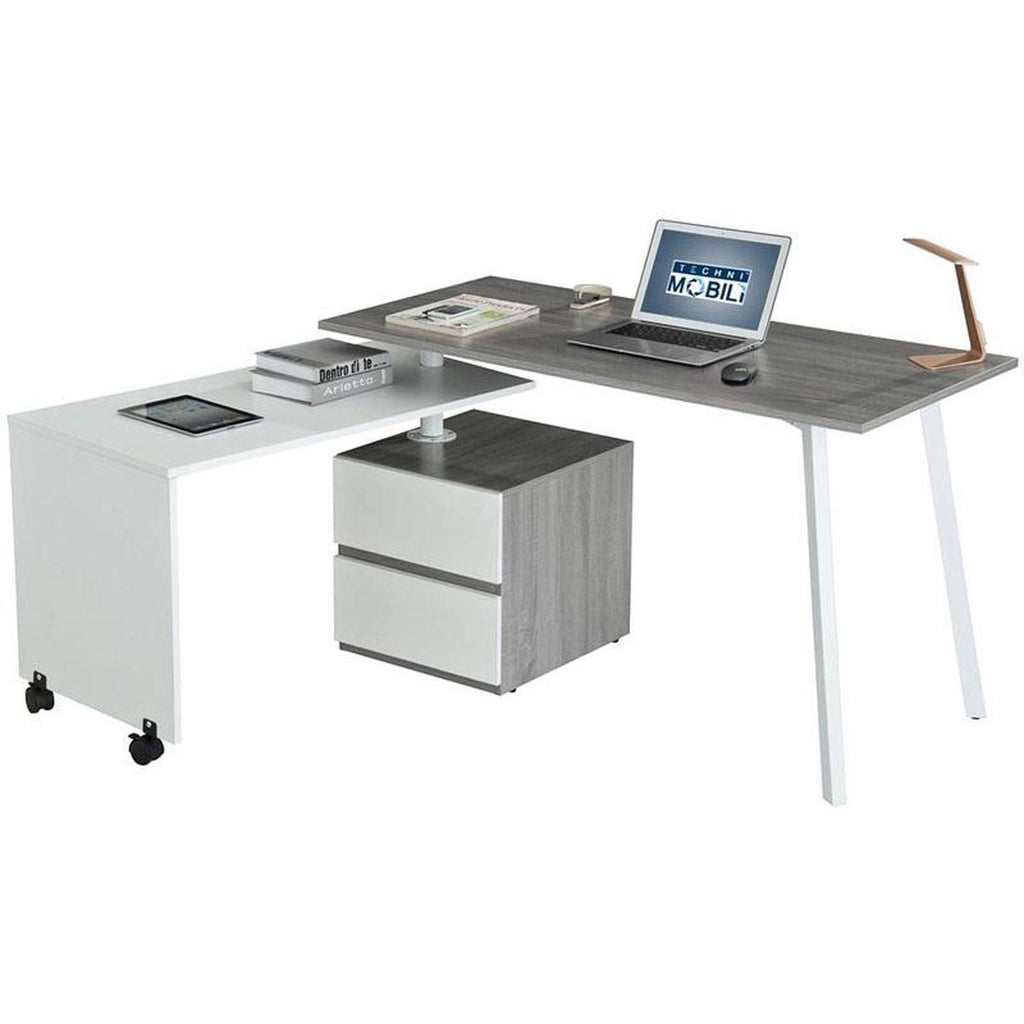 Gray Rotating Multi-Positional Desk N921