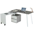 Gray Rotating Multi-Positional Desk N921