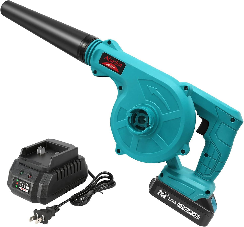 Cordless 2-in-1 Electric Handheld Leaf Blower/Vacuum with 18V 2.0 Ah Lithium Battery, Pack of 2 X992890