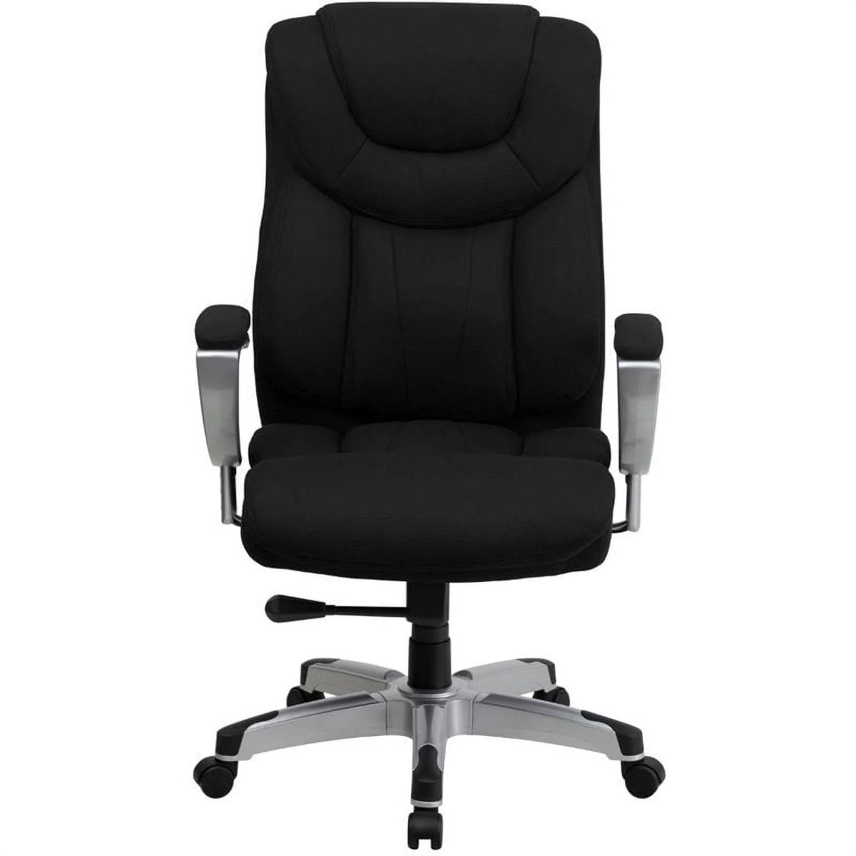 Black Fabric Office Chair with Arms U914420