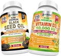 Black Seed Oil and Vitamin D3 10,000 IU T86626