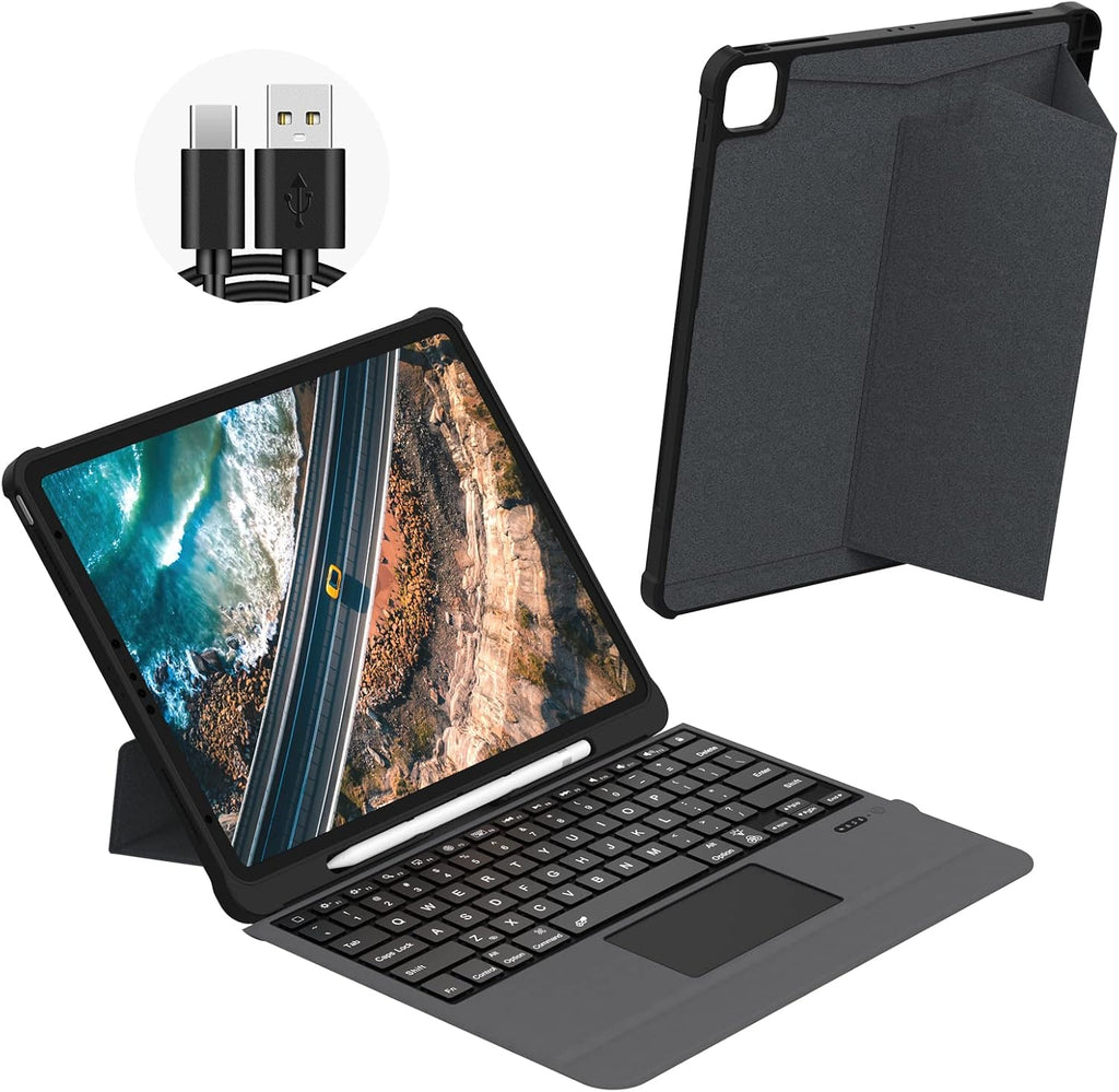 Leather Folio Case with Keyboard for iPad Pro 12.9 inch H6573