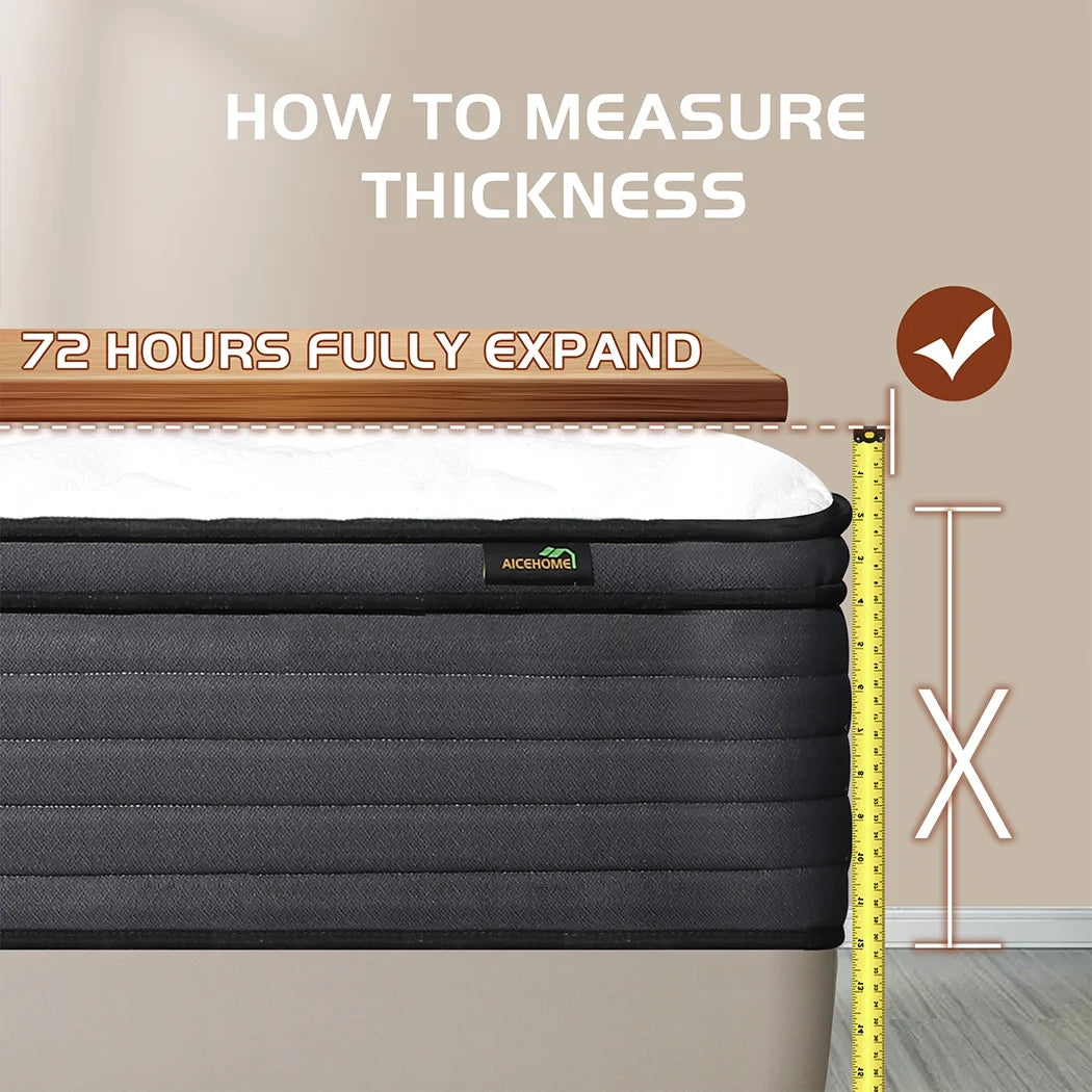 12 inch Hybrid Innerspring Gel Memory Foam Medium Firm Full Mattress B810