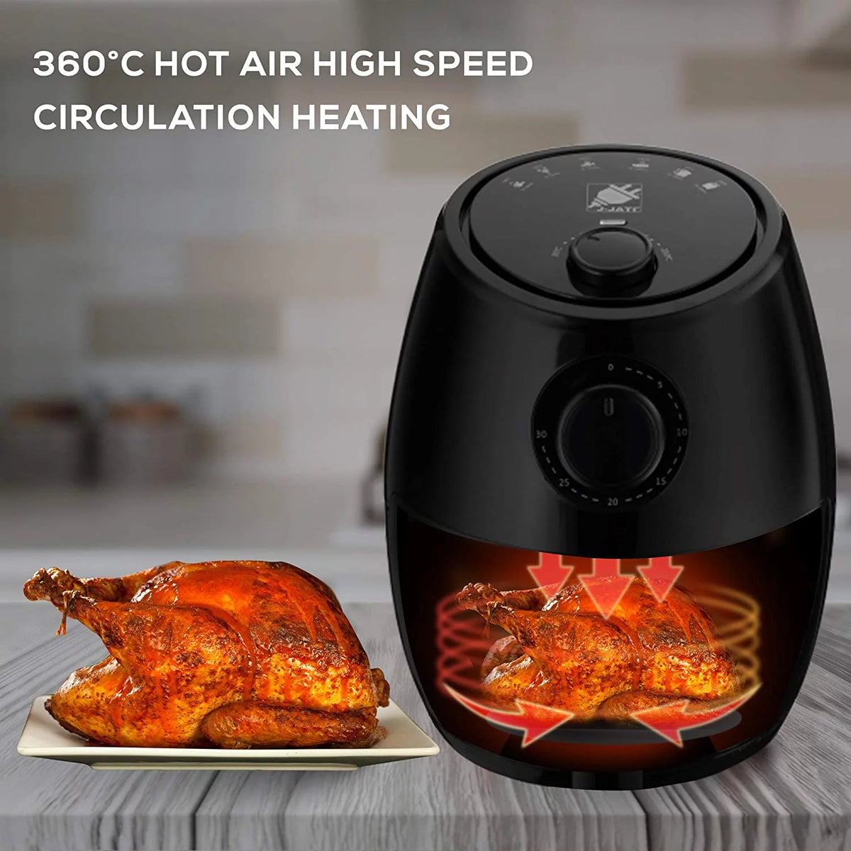 Red 2.0L Hot Air Fryer G279