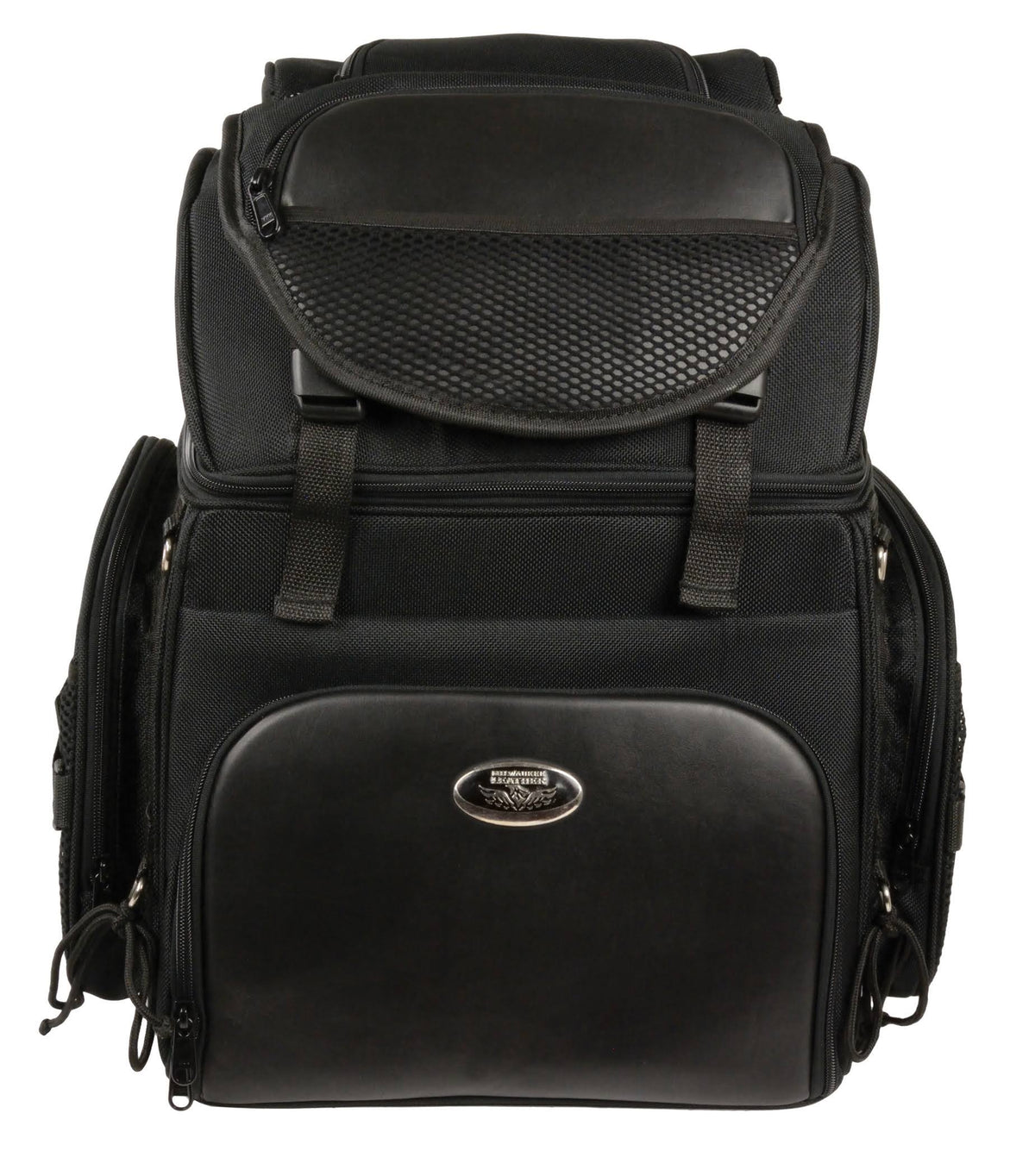 Black Large Nylon Sissy Bar Bag J145131