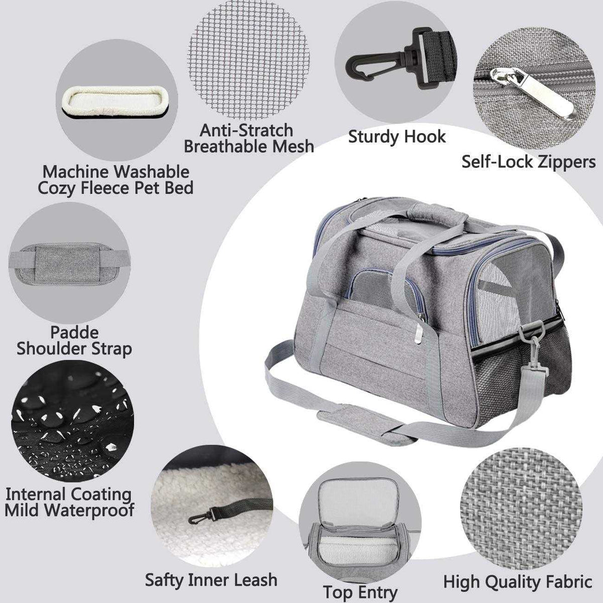 Airline Approved Pet Carrier for Small Dogs S7809