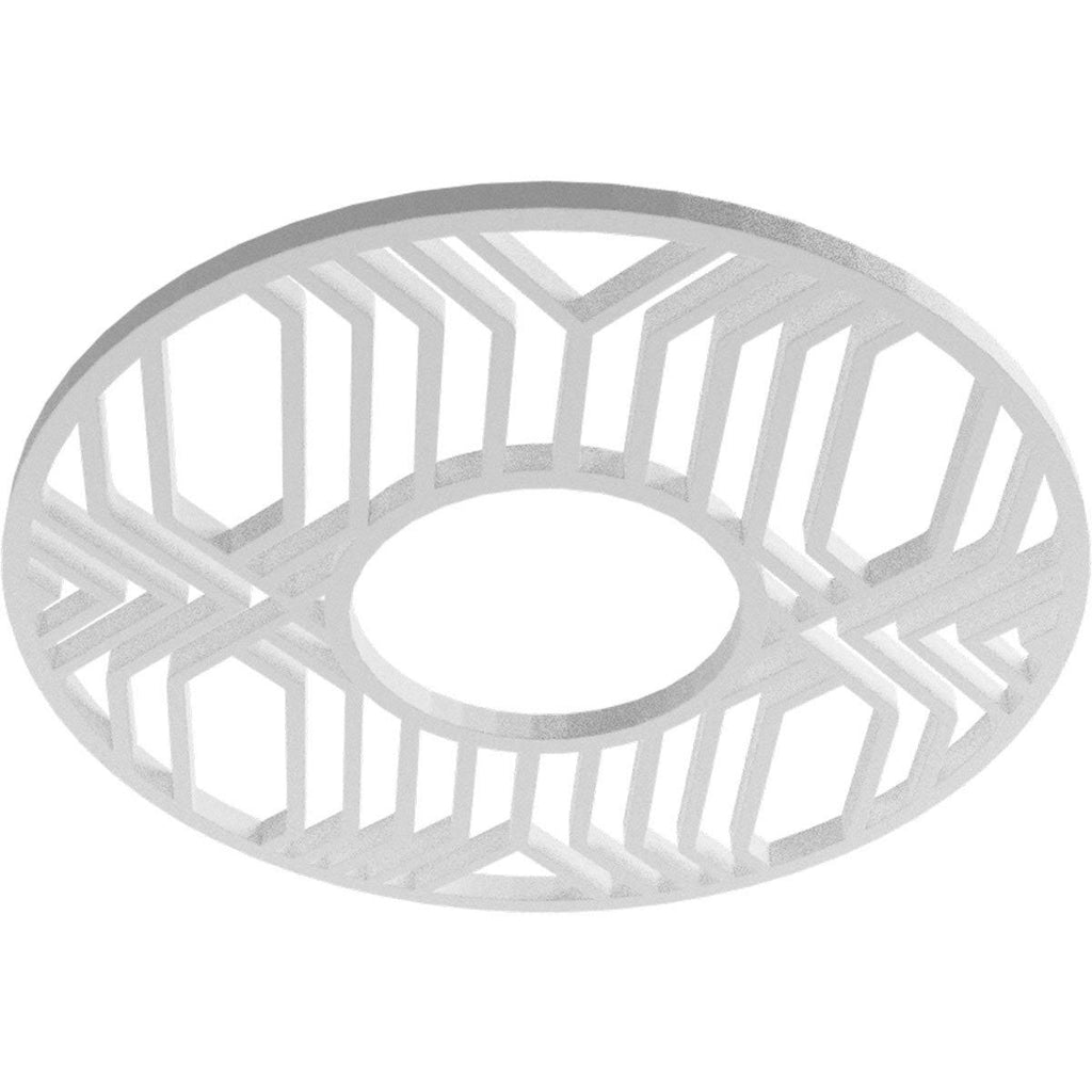 36x22OD x 13 1/8x22ID x 1x22P PVC Pierced Ceiling Medallion J481