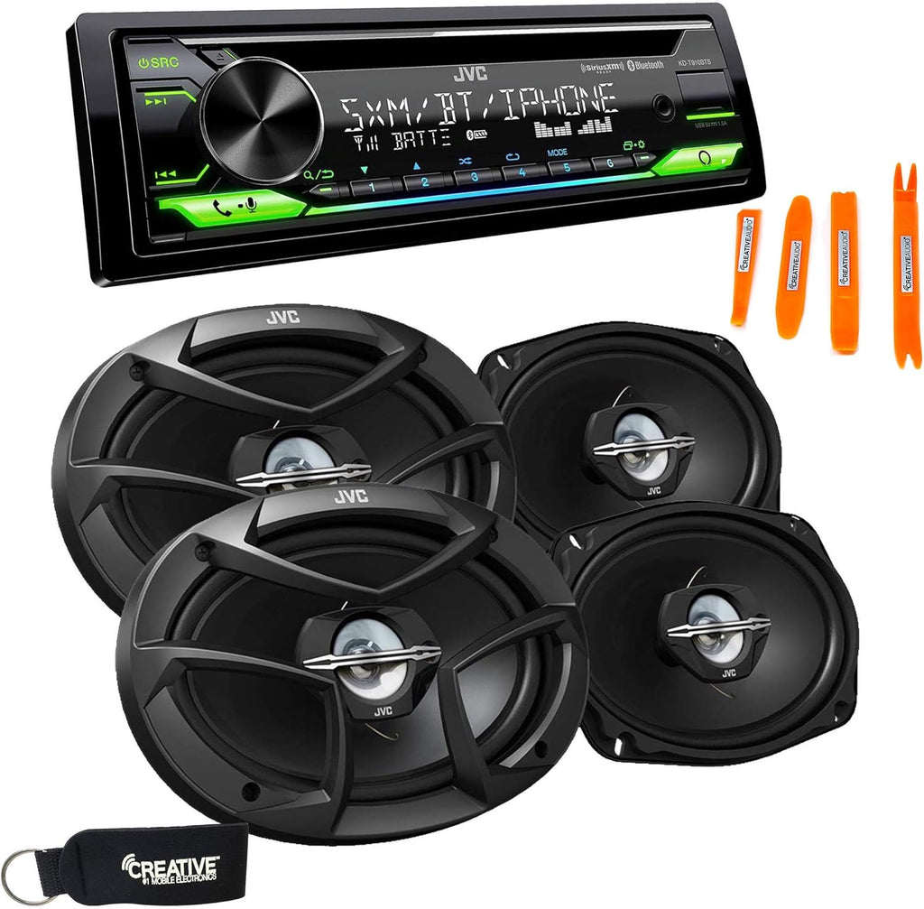 CD Receiver with Bluetooth and Two Pairs of 6x9 Speakers Q331708