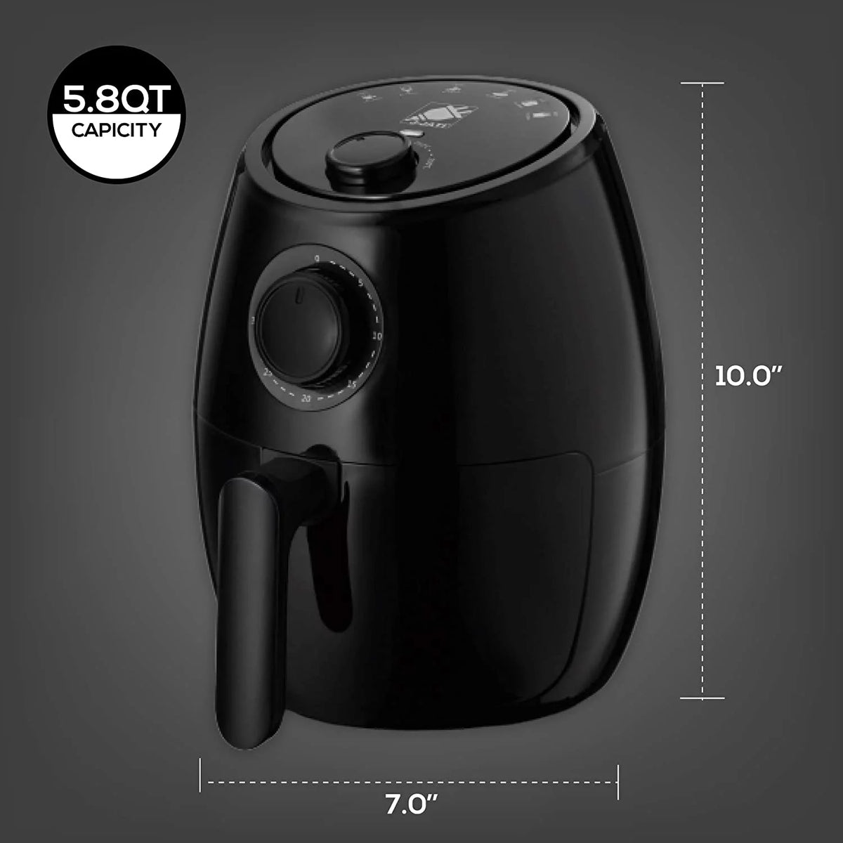 Red 2.0L Hot Air Fryer G279