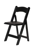 Black Padded Folding Chairs O682