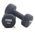 Neoprene Coated Dumbbell, Black, Pair, 8 lb M168