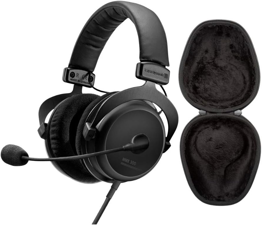 MMX 300 2nd Generation Gaming Headset with Detachable Cable and Hard Shell Headphone Case Bundle D571026
