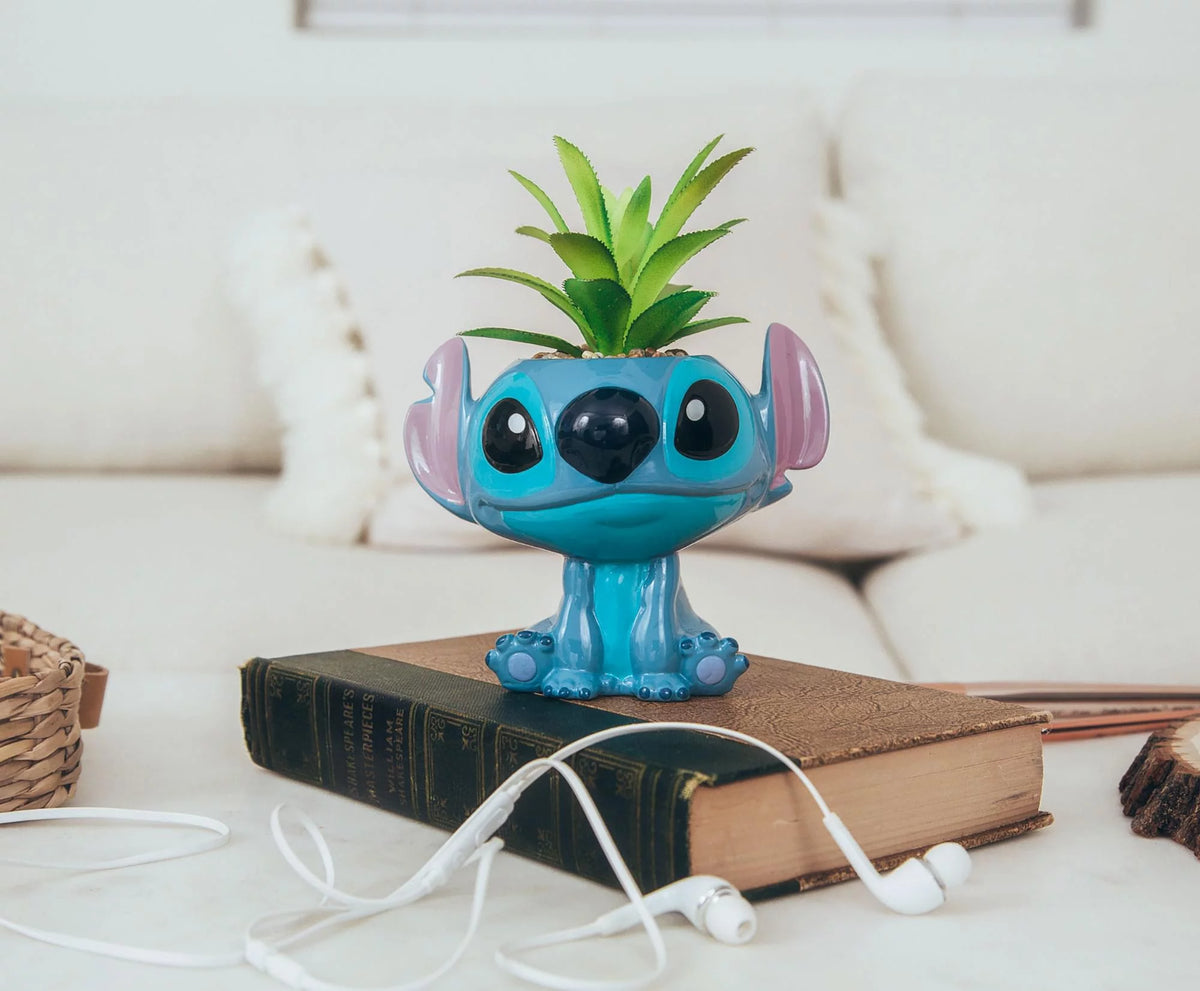 Ceramic Planter with Artificial Succulent L5144