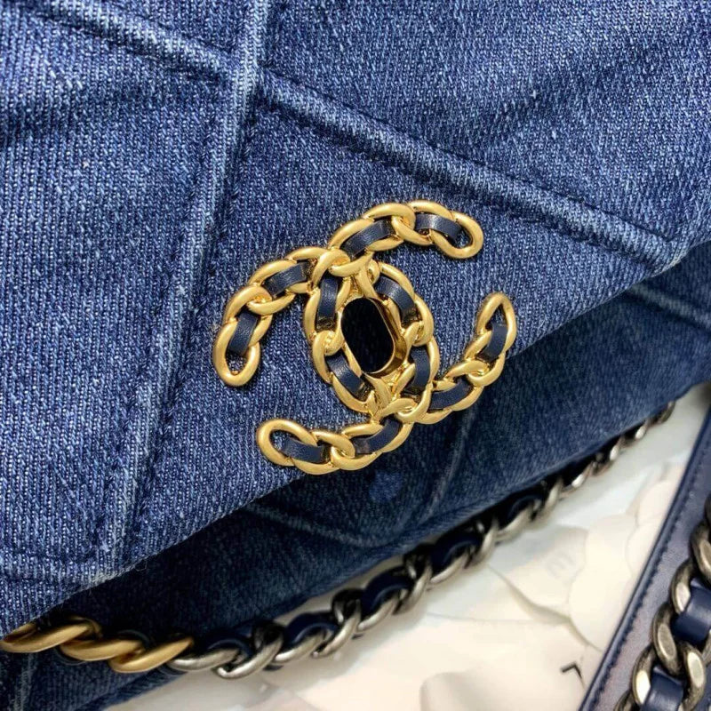 Denim Flap Bag L902