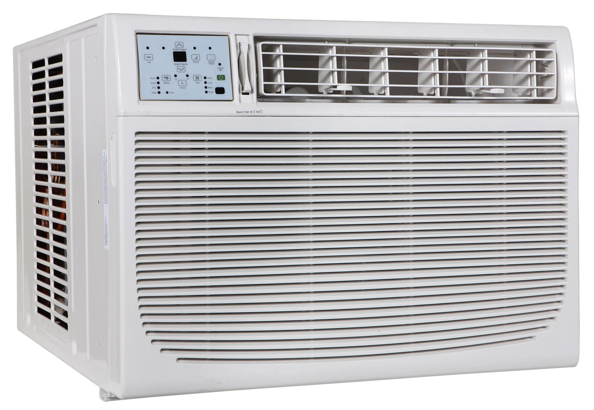 18,000 BTU 230-Volt White Window Air Conditioner with Remote D198602