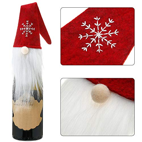 6 Sets Christmas Wine Bottle Cover Hats S80445