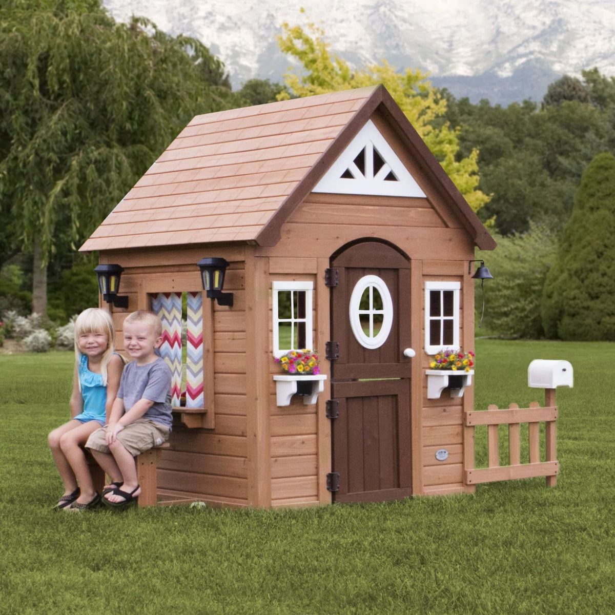 Wooden Cedar Playhouse W602