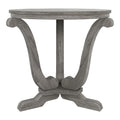 Round Wood Vintage Gray Oak End Table T84950