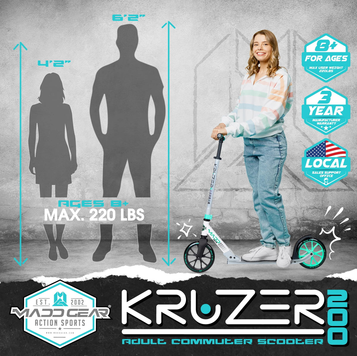 Commuter Scooter - Easy Folding - Height Adjustable F62533