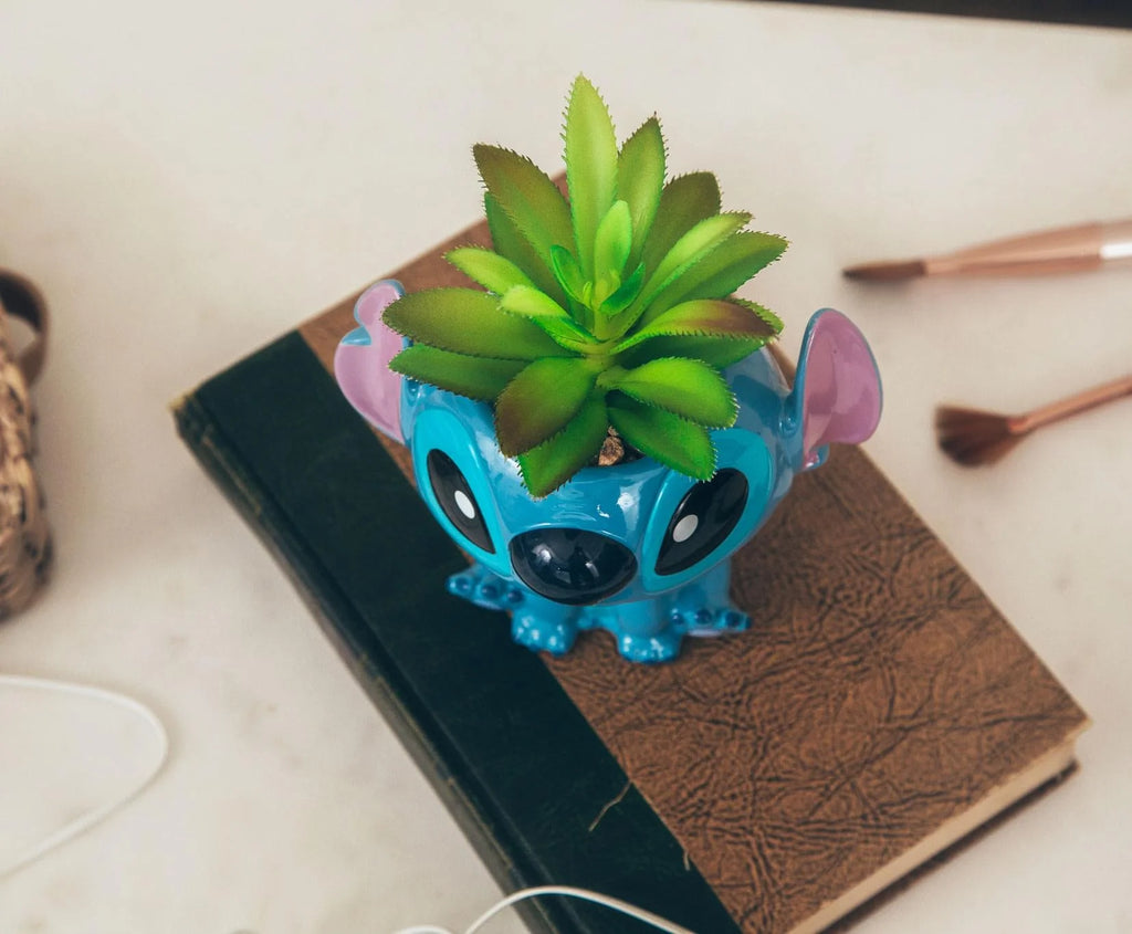 Ceramic Planter with Artificial Succulent L5144