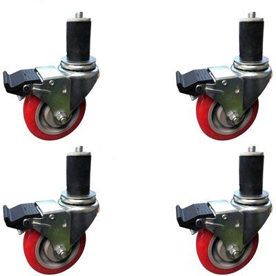 3 Inch Caster Wheel Set Total Locking Casters S1114