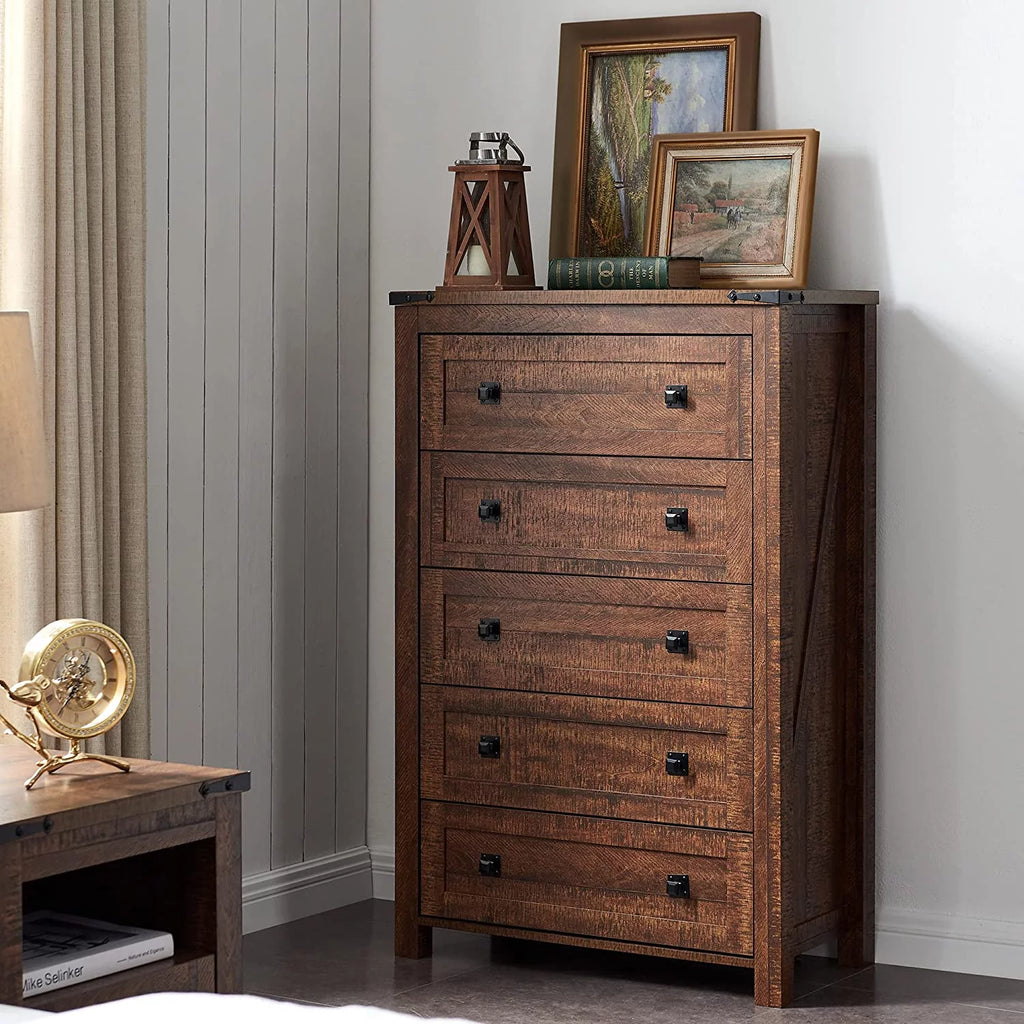 5 Drawer Wood Dresser Q133439