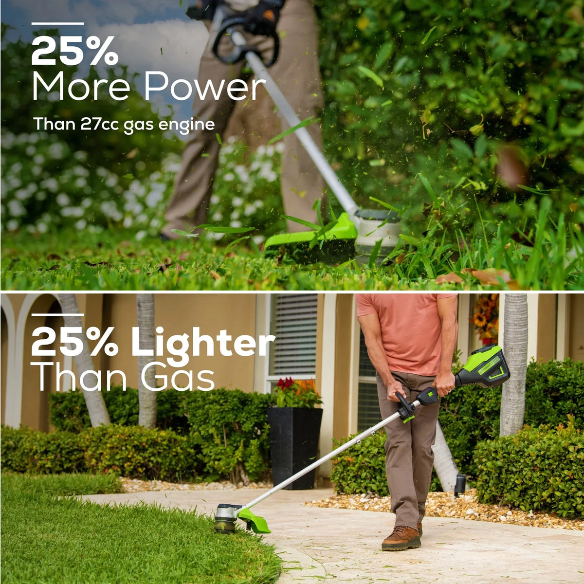60V 16" Cordless Brushless String Trimmer/Edger with 2.5Ah Battery & Charger D9839