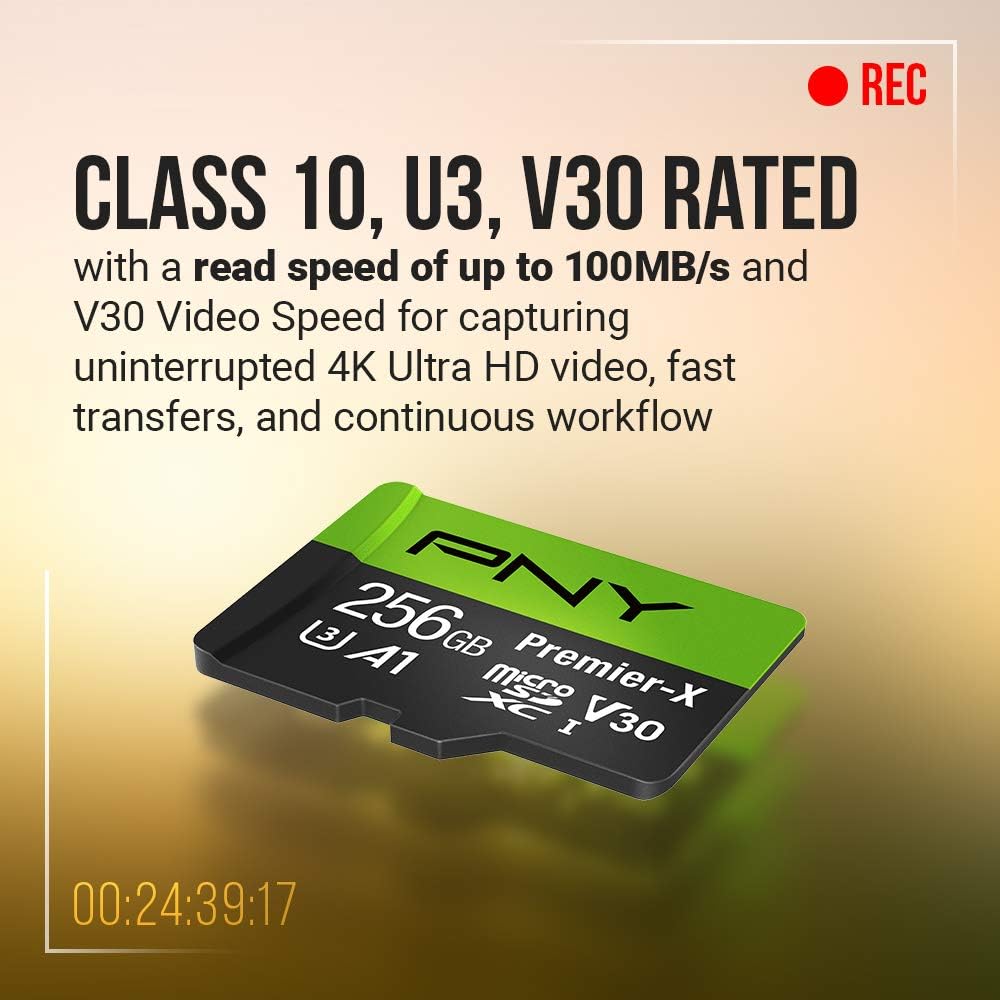 512GB Class 10 U3 V30 microSDXC Flash Memory Card H165581