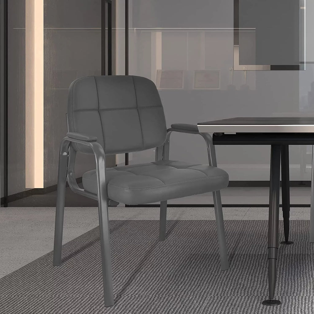 Guest Chair with Bonded Leather Padded Arm Rest X39117
