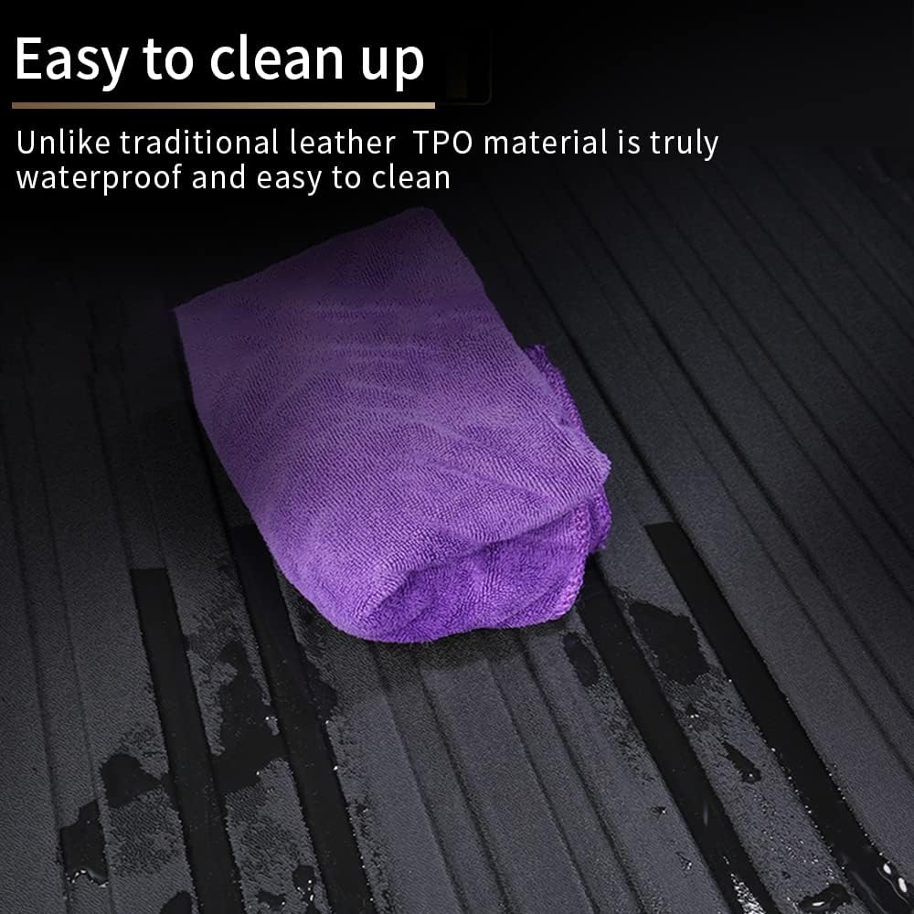 Black Slush Cargo Mat Trunk Tray Pack of 2 H89599